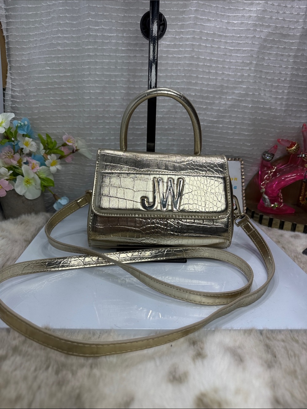 (X2)Jason Wu Small Gold Crossbody Bag for Women